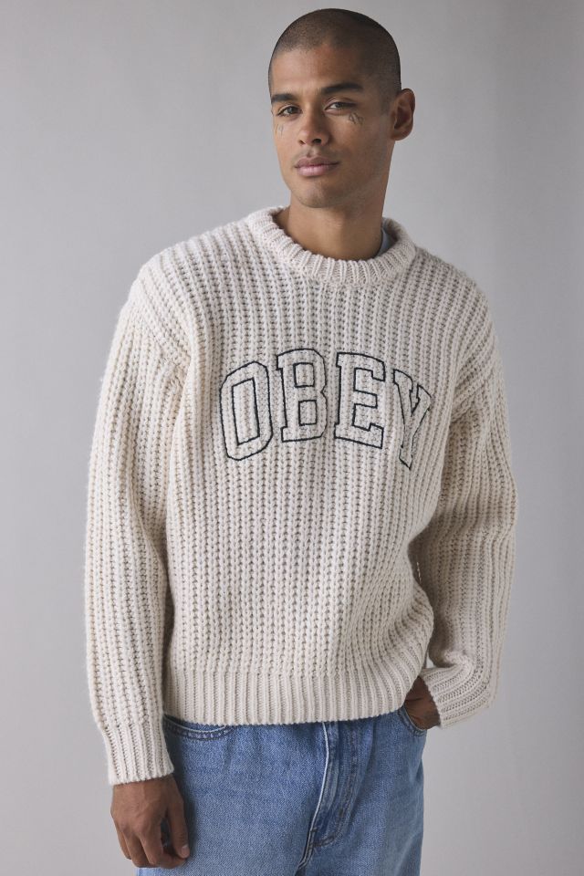 OBEY Collegiate Crew Neck Sweater #1