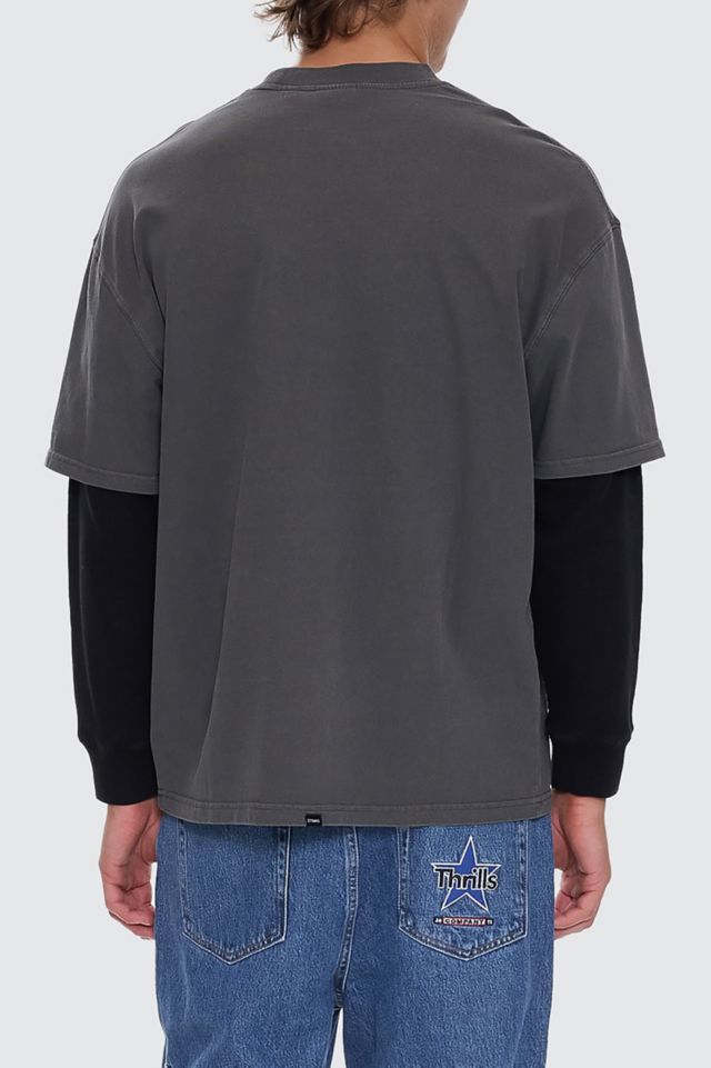 THRILLS Arts & Industrial Oversized Double Layer Tee #1