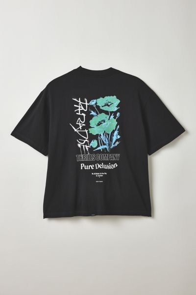 Thrills Thrlls Pure Delusion Graphic Tee In Black, Men's At Urban Outfitters In Black