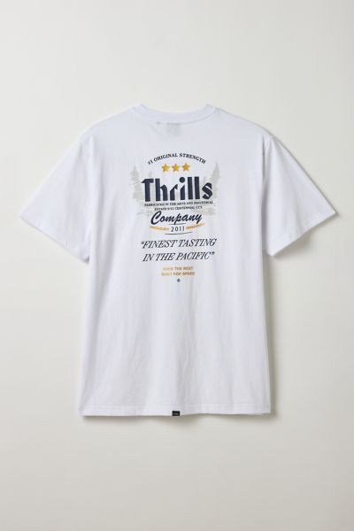 Thrills Og Strength Graphic Tee In White, Men's At Urban Outfitters In White