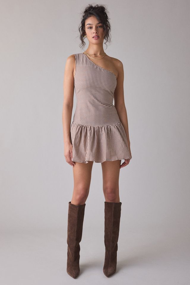 Kimchi Blue Tea Time Basque Waist Halter Midi Dress