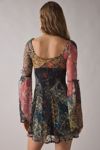 Kimchi Blue Alina Ribbon Trim Lace Bell Sleeve Mini Dress