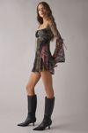 Kimchi Blue Alina Ribbon Trim Lace Bell Sleeve Mini Dress