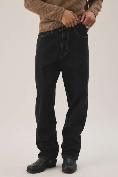 BDG Relaxed Straight Fit Jeans in Flat Flint, Men's at Urban Outfitters