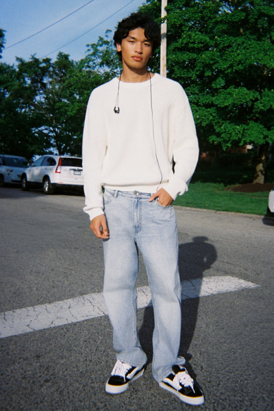 BDG Relaxed Straight Fit Jeans in Vintage Denim Light, Men's at Urban Outfitters