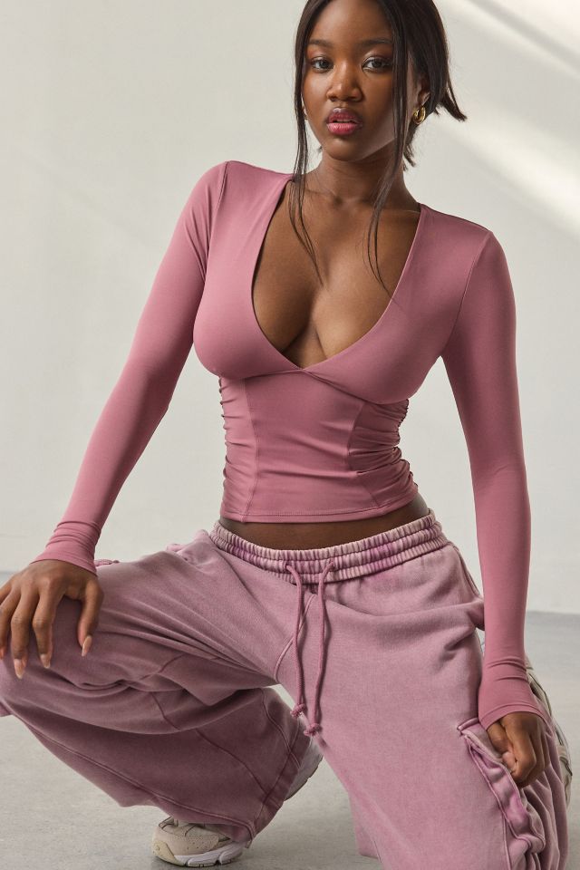 Out From Under FuseForm Seamed Plunge Long Sleeve Top #1