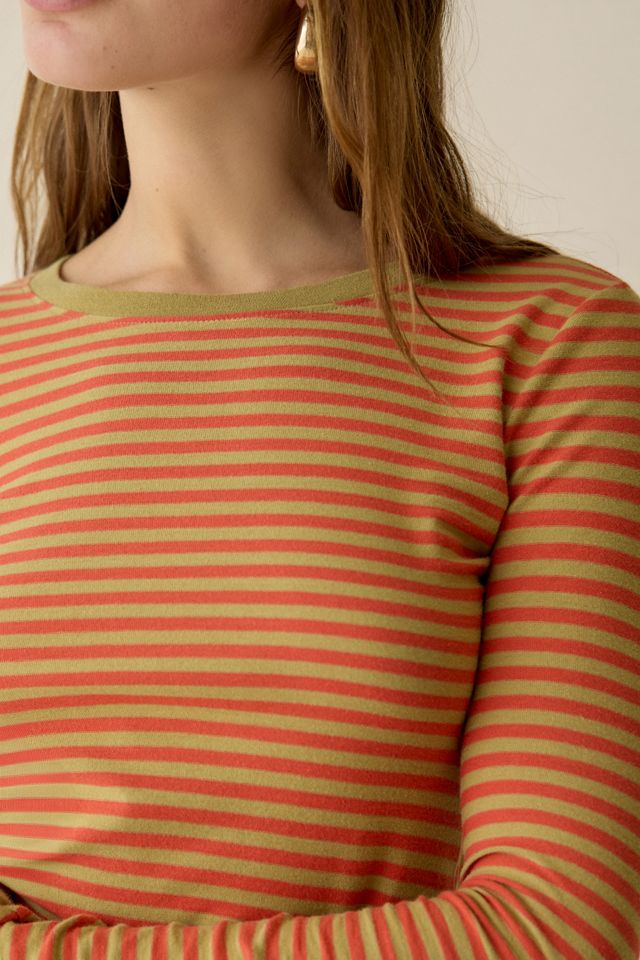 BDG Long Sleeve Spill The Tee | Crewneck Tee | Urban Outfitters