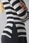UO Late Night Jersey Knit Long Sleeve Cowl Neck Top
