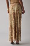 Kimchi Blue Doe Animal Print Mesh Maxi Skirt