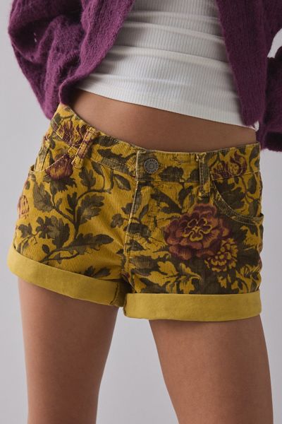 BDG Jenni Corduroy Low-Rise Micro Shorts