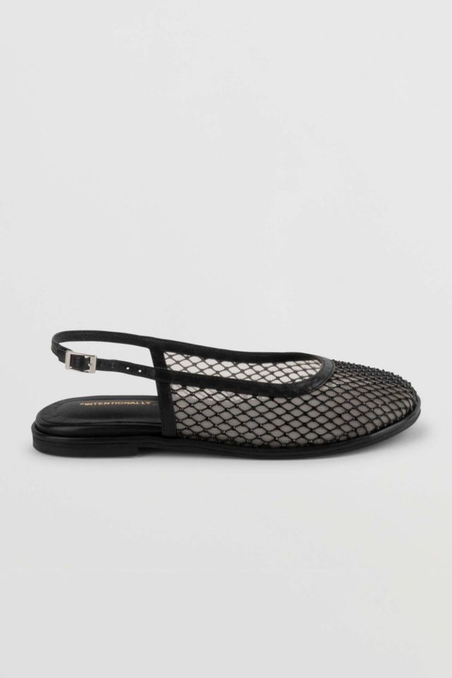 Intentionally Blank Anna Mesh Slingback Ballet Flat #1