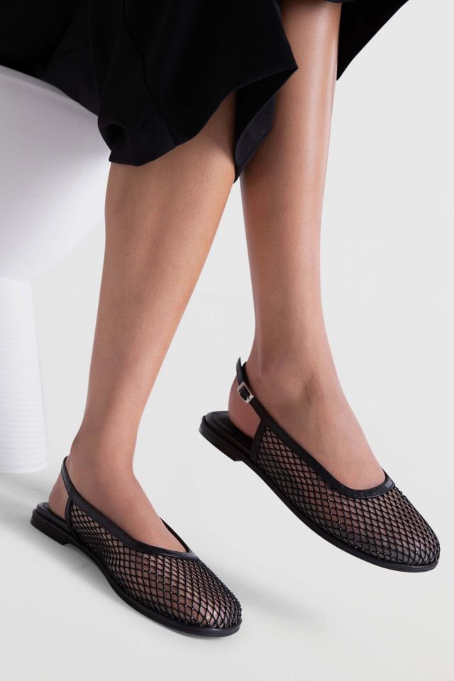 Intentionally Blank Anna Mesh Slingback Ballet Flat #3