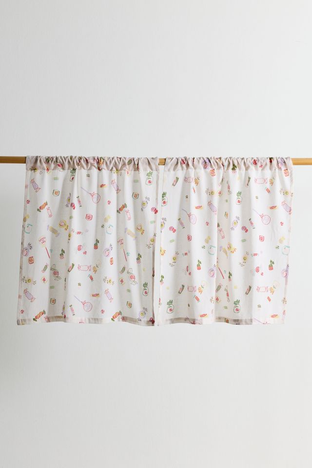 Candied Patterned Café Curtain Set #1