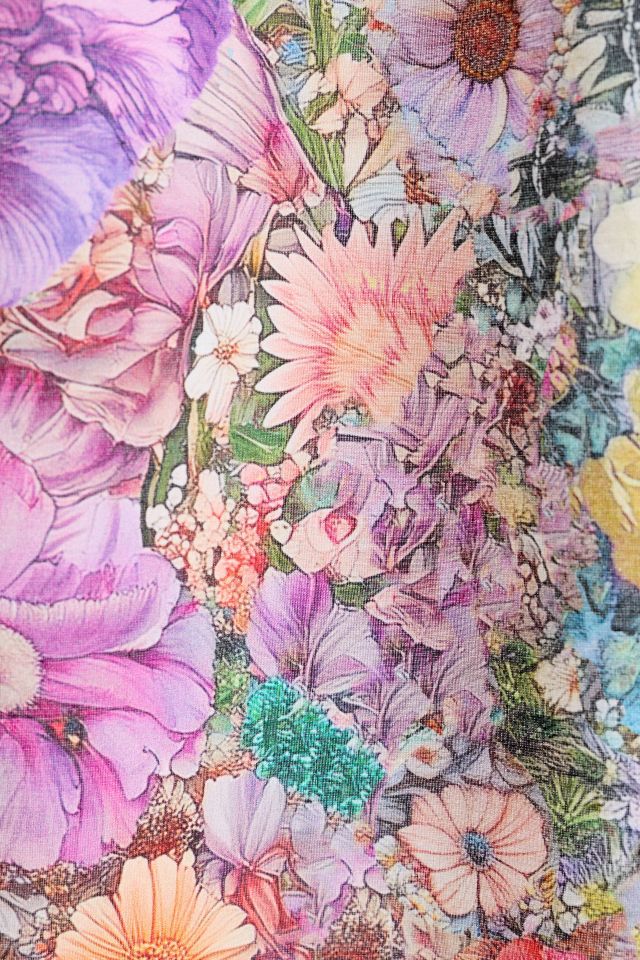 Tiny Scenes Floral Patterned Window Panel #2