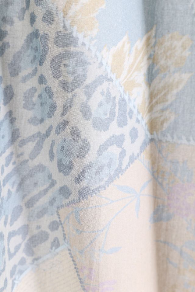Melody Patchwork Patterned Café Curtain Set #2