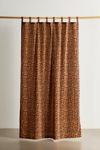 Dolores Leopard Patterned Velvet Window Panel