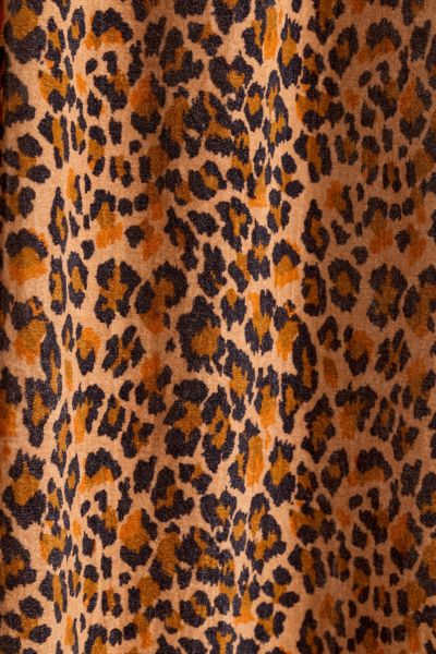 Dolores Leopard Patterned Velvet Window Panel
