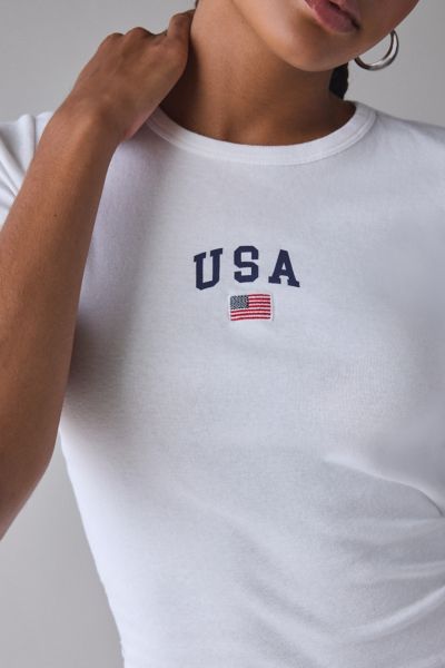 USA Applique Graphic Cotton Baby Tee