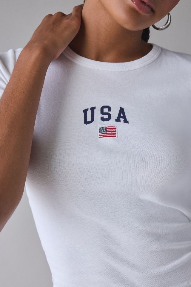 USA Applique Graphic Cotton Baby Tee #1