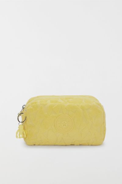 Kipling Gleam Terry Cloth Pouch In Yellow, Women's At Urban Outfitters
