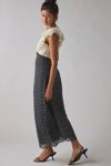 Kimchi Blue Ruffled Romance Cutout Tie-Back Slip Midi Dress