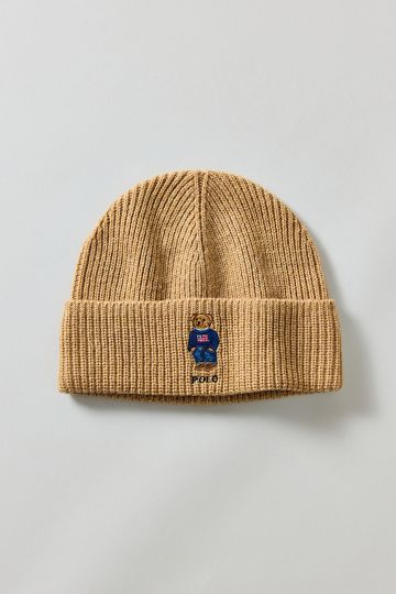 Polo Ralph Lauren Flag Bear Solid Beanie