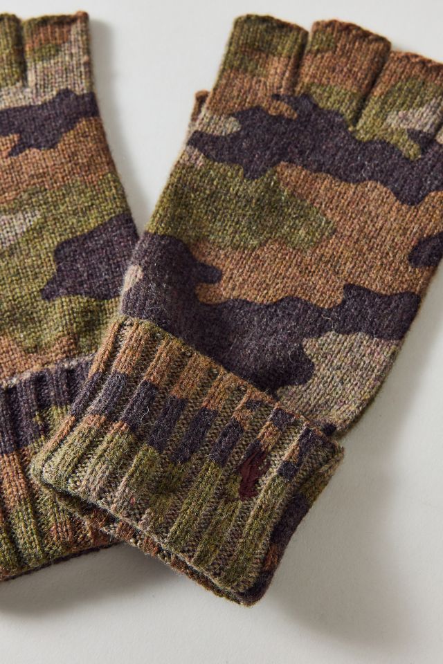 Polo Ralph Lauren Camo Wool Blend Fingerless Glove #2