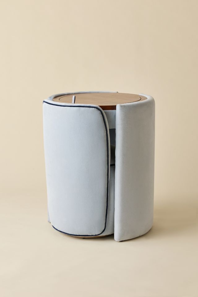 Jane Upholstered Vanity & Stool Set #1
