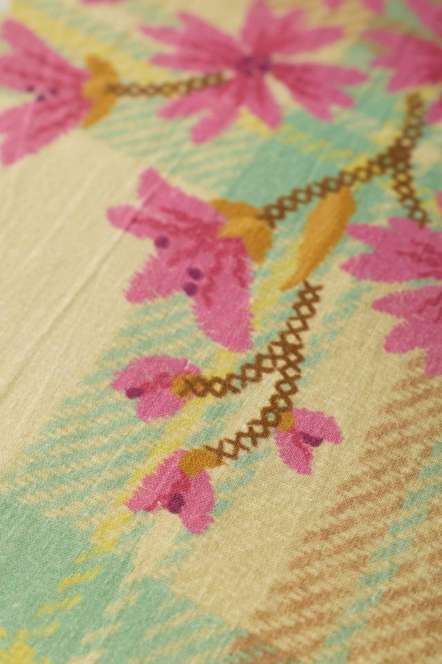 Maud Floral Plaid Patterned Duvet Cover #2