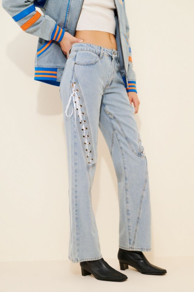 Lioness Dollhouse Lace Up Jeans #3