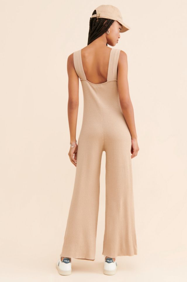 WeWoreWhat Knit Wide Leg Jumpsuit #1