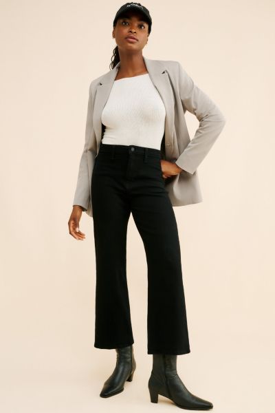 JUST BLACK DENIM Longer Length Trouser Leg Jeans