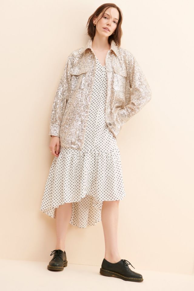 BB Dakota Glitter Sweet Shirt Jacket #3