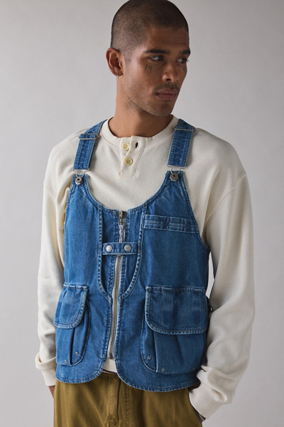 Snow Peak Takibi Denim Utility Vest | Urban Outfitters
