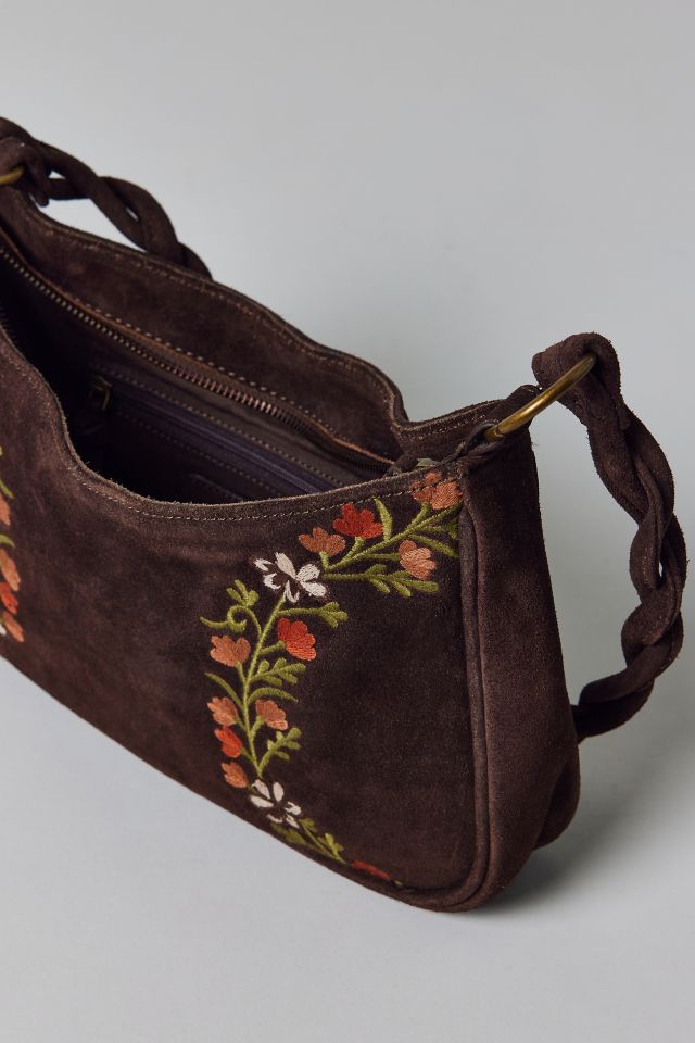 Kimchi Blue Ava Floral Suede Shoulder Bag #3