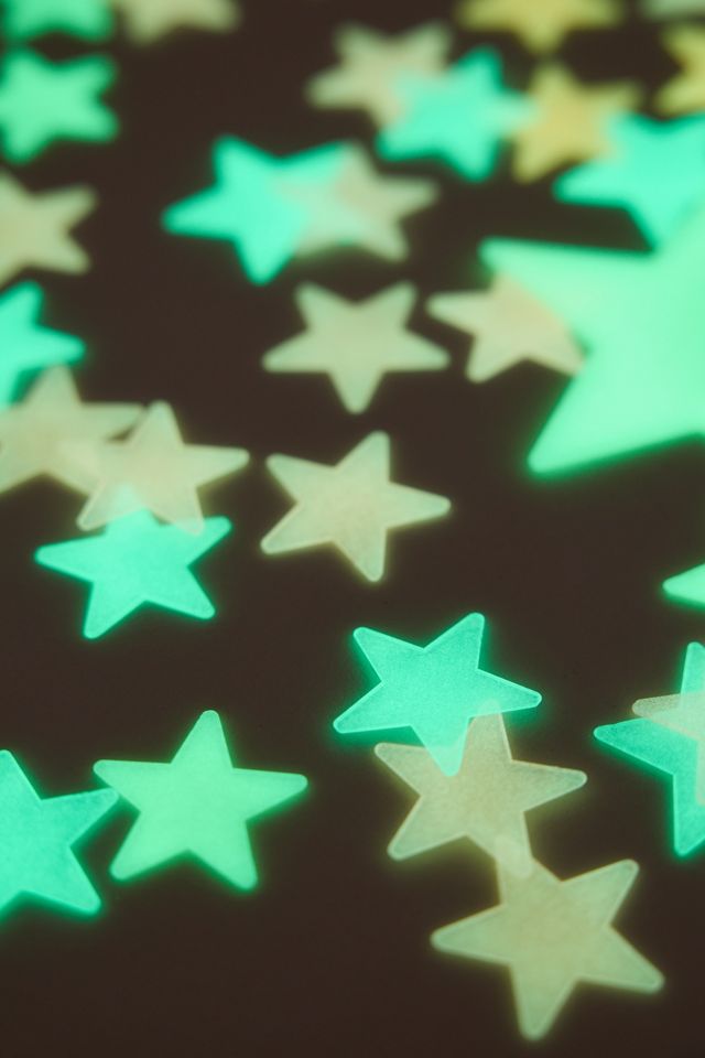 Glow-In-The-Dark Star Decal Set #2