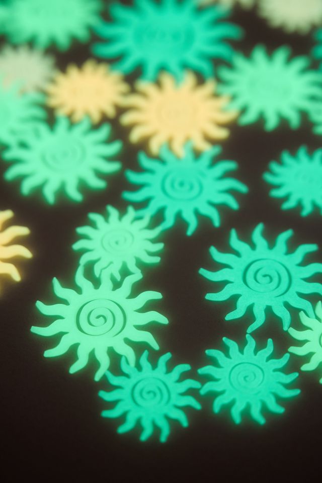 Glow-In-The-Dark Sunburst Decal Set #2