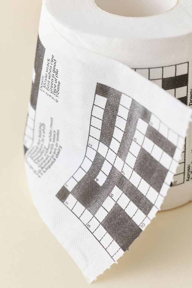 Crossword Toilet Paper Roll #1