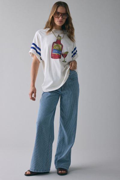 BDG Izzy Pinstripe Mid-Rise Baggy Jean | Urban Outfitters
