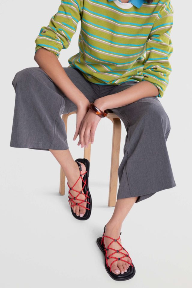 Intentionally Blank Lychee Elastic Sport Cord Flat Sandal