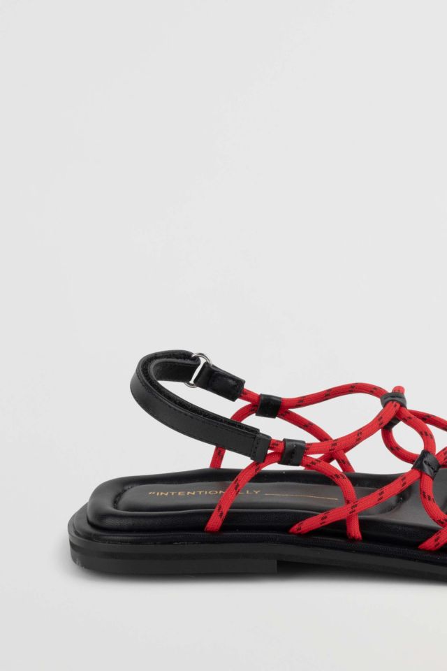 Intentionally Blank Lychee Elastic Sport Cord Flat Sandal