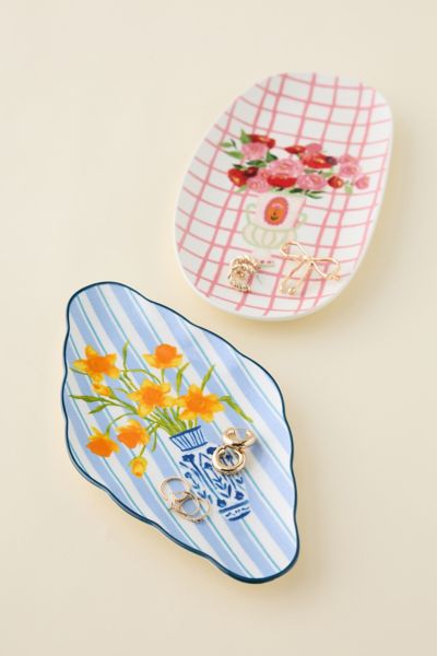Floral Ceramic Trinket Tray Product Page