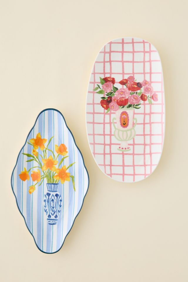 Floral Ceramic Trinket Tray #2