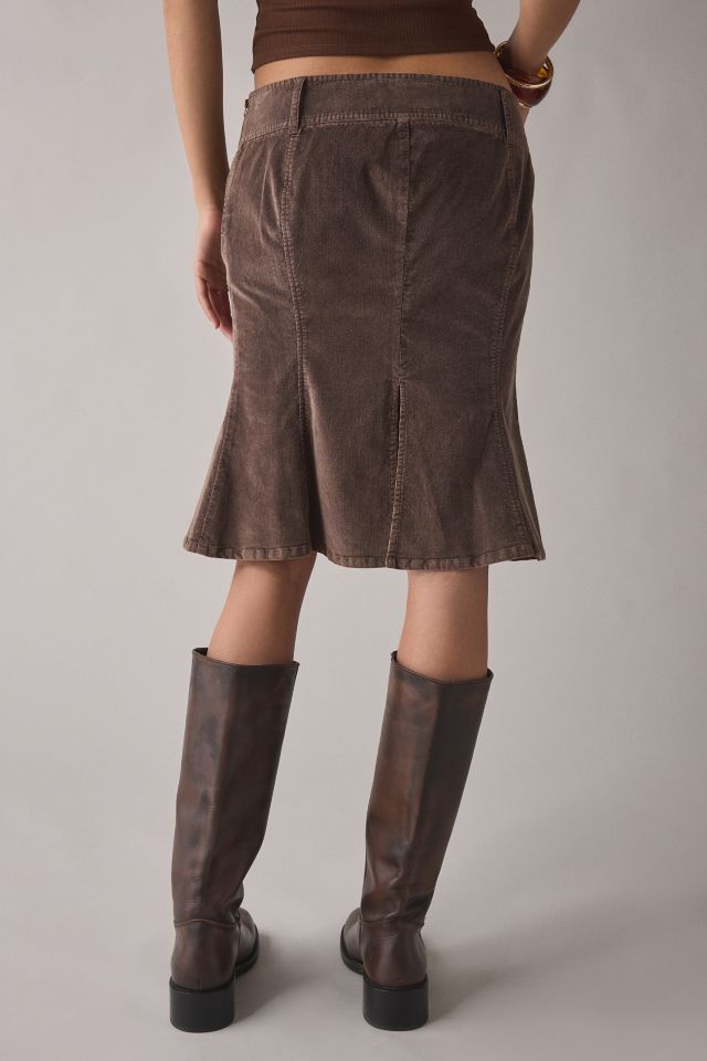 BDG Sara Corduroy Fishtail Knee-Length Skirt #2
