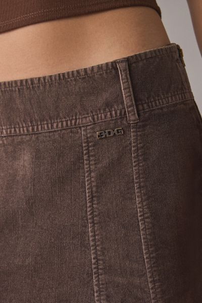 BDG Sara Corduroy Fishtail Knee-Length Skirt