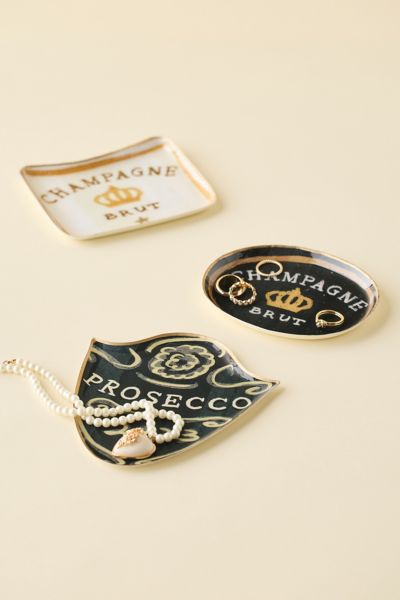 Champagne Enameled Catch-All Tray