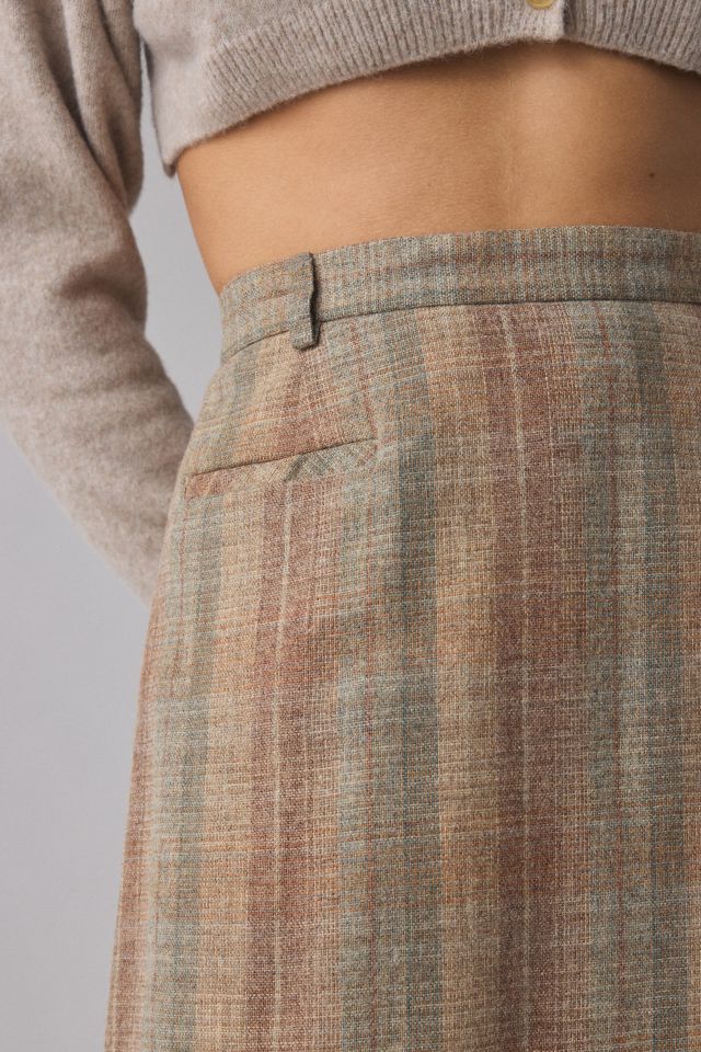 Vintage By UO Plaid Midi Skirt #4