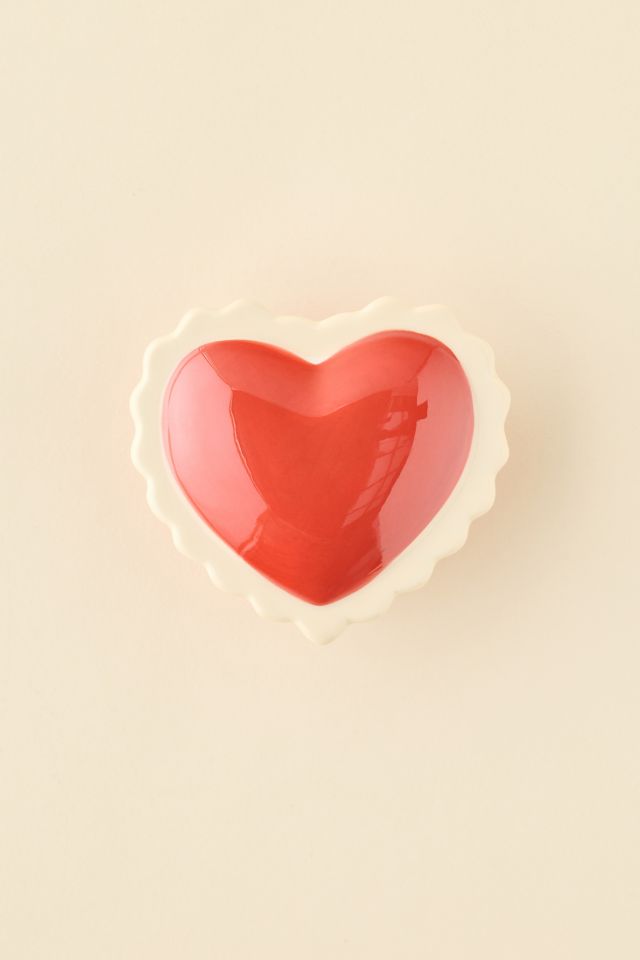 ban.do Heart Shaped Ceramic Trinket Box #2