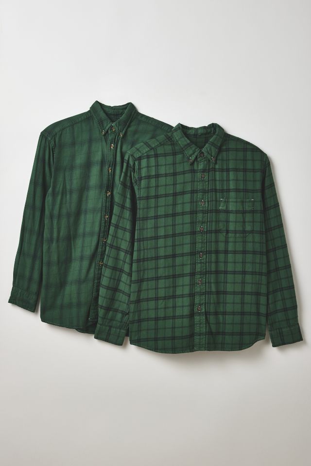 ReMADE By UO Overdyed Oversized Flannel Shirt #1