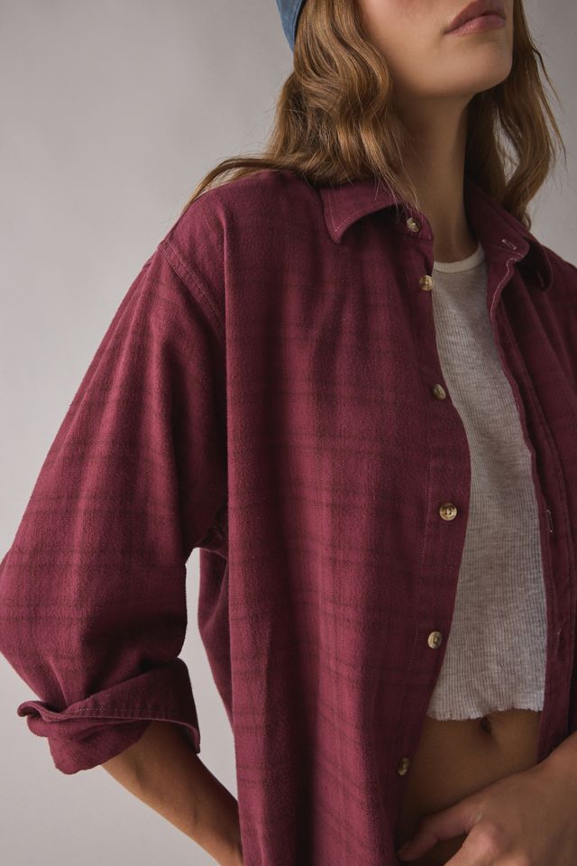 ReMADE By UO Overdyed Oversized Flannel Shirt #4